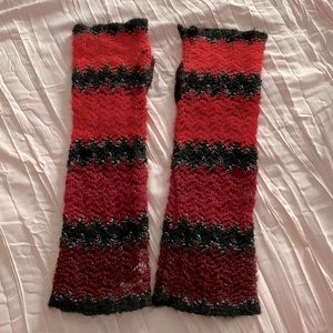 Red Gradient Arm Warmers